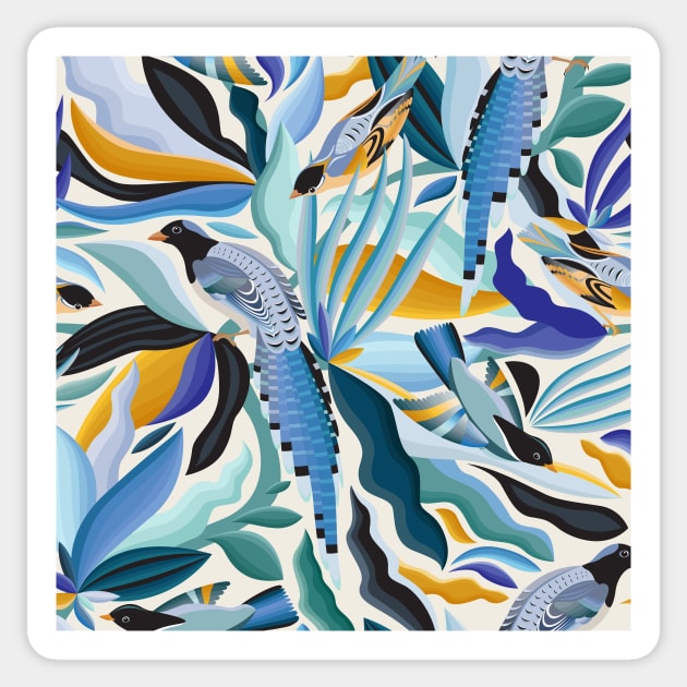 Tropical Birds / Exotic Nature Sticker by matise